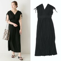 【即決】美品*1.5万 U by SPICK&SPAN｜大人リラックス♪ストレッチロングワンピース（スピックアンドスパン）_画像1