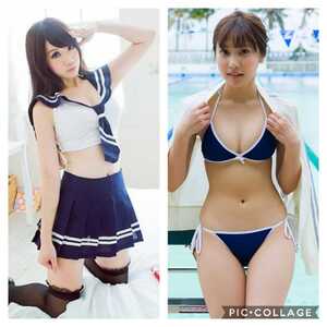 コスプレ セーラー服と水着セット 秋の日 ナイトウエア 制服 sexy