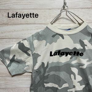 Lafayette カモフラ柄ロゴTシャツ グレー カモ柄 ストリート