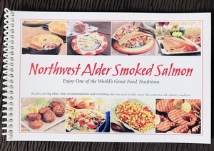 ◆アメリカ購入◆スモークサーモン◆料理本◆Northwest Alder Smoked Salmon◆日焼けと小さな傷と汚れあり