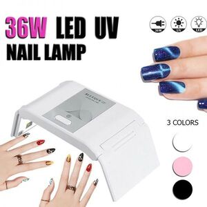 ブラック UV LED (50)ライト ネイルライト ジェルネイル ミニ コンパクト 薄型 軽量 USB