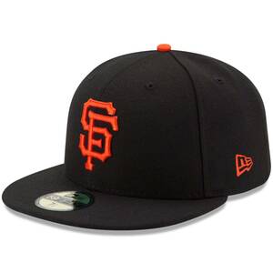 USA正規品 「7.1/2」 新品 Newera ニューエラ オーセンティック 59FIFTY 公式 サンフランシスコ GIANTS ジャイアンツ 黒 ブラック GAME