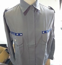 ◆新品未使用！送料無料！長袖Yシャツ 2L/LLサイズ【PG-9】グレー レディース 制服女性用　仮装コスプレにも【I0829A5】_画像9