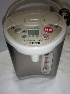 * Brown 2.2L Tiger hot water dispenser 2.2L Brown . steam . electro- timer VE heat insulation used [180705]