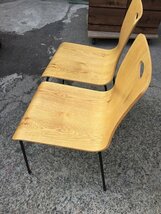 ■Colore [コローレ]　シンプルチェア　木目が美しい椅子2脚セット　多目的チェア　ミーティングチェア【B0412W7】_画像5