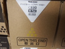 △未使用 RICOH SP　M-PaCトナー C830　IPSiO SP C830 純正 11本セット　イエロー3本　 シアン4本　 マゼンタ2本　 ブラック2本_画像3