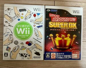 はじめてのWii カラオケJOYSOUND Wii SUPER DX ひとりでみんなで歌い放題! 2枚 ニンテンドー　ソフト