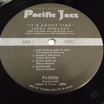 TEDDY EDWARDS with LES McCANN　テディ・エドワーズ　　レス・マッキャン　/　IT'S ABOUT TIME_画像5