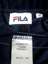 FILA フィラ レディース ロゴテープ スウェットパンツ ネイビー サイズM★送料520円_画像5