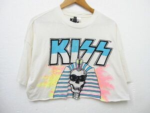 DIVIDED BY H&M エイチアンドエム キッス KISS 公式Tシャツ スフィンクス ワイド レディース Mサイズ ■管理番号L26182SSA22-220628-10