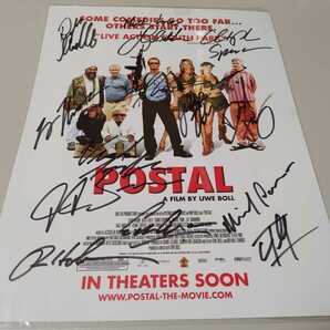 映画「ポスタル」2007年 キャスト13名直筆サイン入りプロモーションチラシ 日本未公開の画像1