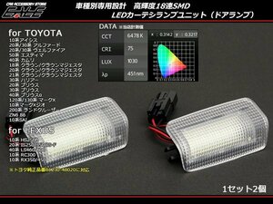 トヨタ汎用 LED カーテシランプ 50系エスティマ ZN6 86等 R-129