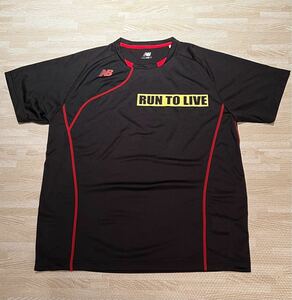 【美品】NewBalance ニューバランス RUN TO LIVE MEN'S ウェア UV ドライ 半袖Tシャツ 