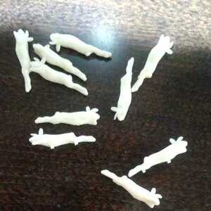  Tamiya 1/35 animal set attached rabbit 10 pcs only parts Junk 