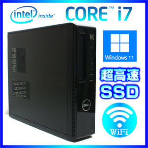 DELL Windows11 Core i7 4790 Microsoft Office2019 搭載 HDMI端子 SSD新品+HDD 大容量メモリ 12GB Wi-Fi デスクトップパソコン VOSTRO3800