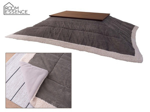  восток . незначительный .. котацу futon прямоугольный вельвет способ серый боа модный kotatsu futon KK-142GY.... производитель прямая поставка бесплатная доставка 