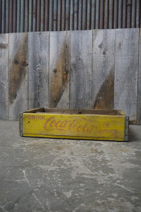 ビンテージCoca-Colaウッドボトルケース [gobw-80]検アメリカ/USA/木箱/1964年９月/インテリア/コレクション/ガーデニング雑貨