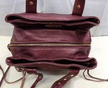 Botkier ボトキエ ボルドー色　革ハンドバッグ_画像4