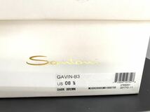 管理 新品 サントーニ US8.5D Santoni シューズ カジュアル メンズ 革靴 レザー未使用 送料無料 ローファー イタリア製 箱付 8 1/2幅狭_画像9