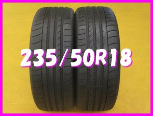 ◆送料無料 B1s◆　7分山　235/50R18　97V　ダンロツプ　SPSPORTMAXXGT　夏２本　※ベンツ承認タイヤ