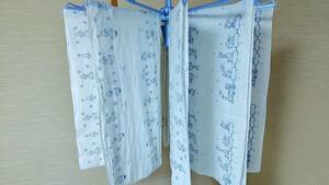 レトロ柄 平織りおしめ 中古品 3種類 10枚　布おむつ 　昭和レトロ