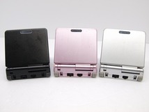 Nintendo 任天堂 AGS-001 ゲームボーイアドバンスSP ジャンク オニキズブラック/パープルピンク/プラチナシルバー 3台セット管理No.GCA-10_画像4