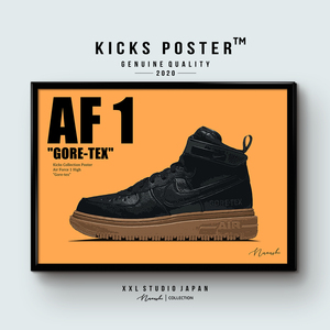 AF1 エアフォース1 ゴアテックスブーツ ブラック キックスポスター 送料無料 AF1-45