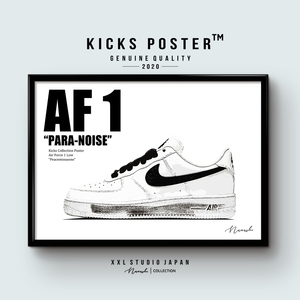 AF1 エアフォース1 ピースマイナスワン パラノイズ ホワイト キックスポスター 送料無料 AF1-52