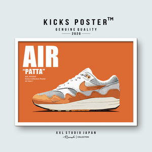 AIR エアマックス1 Patta パタ ポスターフレーム付き スニーカーポスター 送料無料 AIR-62