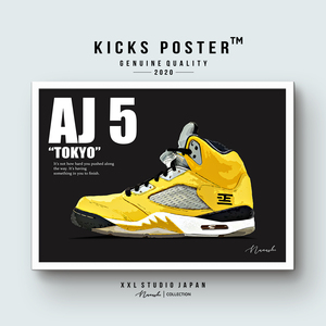 AJ5 エアジョーダン5 トウキョウ 東京 T23 キックスポスター 送料無料 AJ5-08