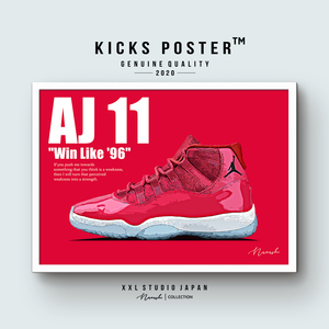 AJ11 エアジョーダン11 ウィンライク96 WIN LIKE 96 キックスポスター 送料無料 AJ11-08