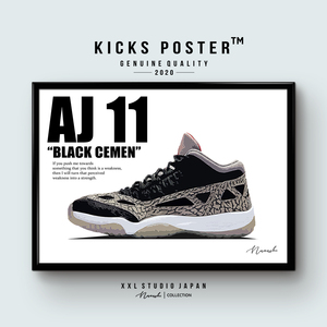 AJ11 エアジョーダン11 ブラックセメント キックスポスター 送料無料 AJ11-13