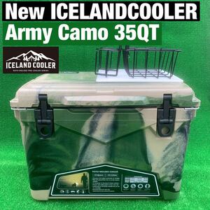 新品　アイスランドクーラーボックス 35QT ICELANDCOOLER BOX 期間限定セール　購入特典付き　アーミーカモ