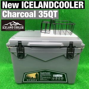 新品　アイスランドクーラーボックス 35QT ICELANDCOOLER BOX 期間限定セール　購入特典付き　チャコール
