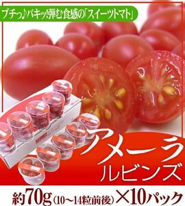 アメーラルビンズ　高糖度　フルーツトマト　自信あります！！　1ケース10パック入り　超激安価格！！！、