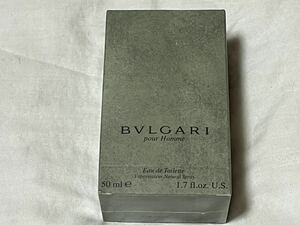 未開封 BVLGARI プールオム オードトワレ ブルガリ 50ml ブルガリプールオム 香水 イタリア製 
