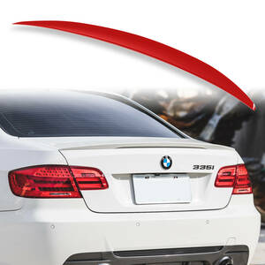 純正色塗装 ABS製 トランクスポイラー BMW用 3シリーズ E92用 クーペ Pタイプ ポン付け カラーコード：A61 QTS-27145