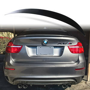 純正色塗装 ABS製 トランクスポイラー BMW用 X6 E71用 SUVクーペ Pタイプ ポン付け カラーコード：416 QTS-27150