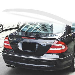 純正色塗装 ABS製 トランクスポイラー メルセデスベンツ用 CLKクラス W209 クーペ用 Aタイプ ポン付け カラーコード：960 QTS-27171
