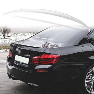 純正色塗装 ABS製 トランクスポイラー BMW用 5シリーズ F10 セダン用 M5スタイル ポン付け カラーコード：354 QTS-27176
