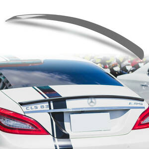 純正色塗装 ABS製 トランクスポイラー メルセデスベンツ用 CLSクラス W218用 セダン Aタイプ ポン付け カラーコード：755 QTS-27179