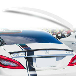 純正色塗装 ABS製 トランクスポイラー メルセデスベンツ用 CLSクラス W218用 セダン Aタイプ ポン付け カラーコード：799 QTS-27179