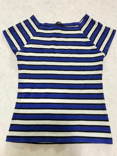 AZUL by moussy トップス 夏服 ボーダーTシャツ