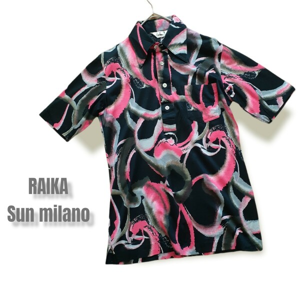ヴィンテージ　シャツカットソー　RAIKA /Sun Milano 　size M