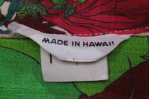 VintageOriginal 70's アロハシャツ 表記XL コットン総柄半袖シャツ Made in Hawaii ヴィンテージ古着_画像4