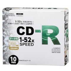 CD-R 52 speed correspondence data for 10 sheets slim case go in PC-M52XCRD10L 01-0741 ohm electro- machine 