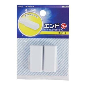  wiring molding rectangle end 1 number white 2 piece insertion _DZ-MEN1/W 09-2262 ohm electro- machine 
