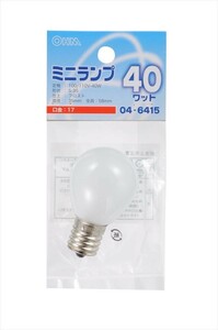  light bulb Minya mpE17 40Wf Lost LB-S3740-F 04-6415 ohm electro- machine 