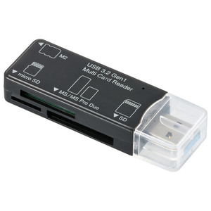 マルチカードリーダー 49メディア対応 USB3.2Gen1 ブラック｜PC-SCRWU303ーK 01-3969 オーム電機