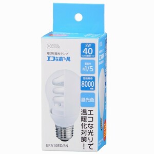  lamp shape fluorescent lamp E26 40W corresponding daytime light color eko . ball EFA10ED/8N 04-1497 ohm electro- machine 